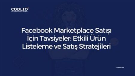 Facebook Marketplace’te Ürün Satışı Yapma